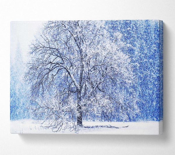  A Canvas Print of Snow Falling Canvas Wall Art
