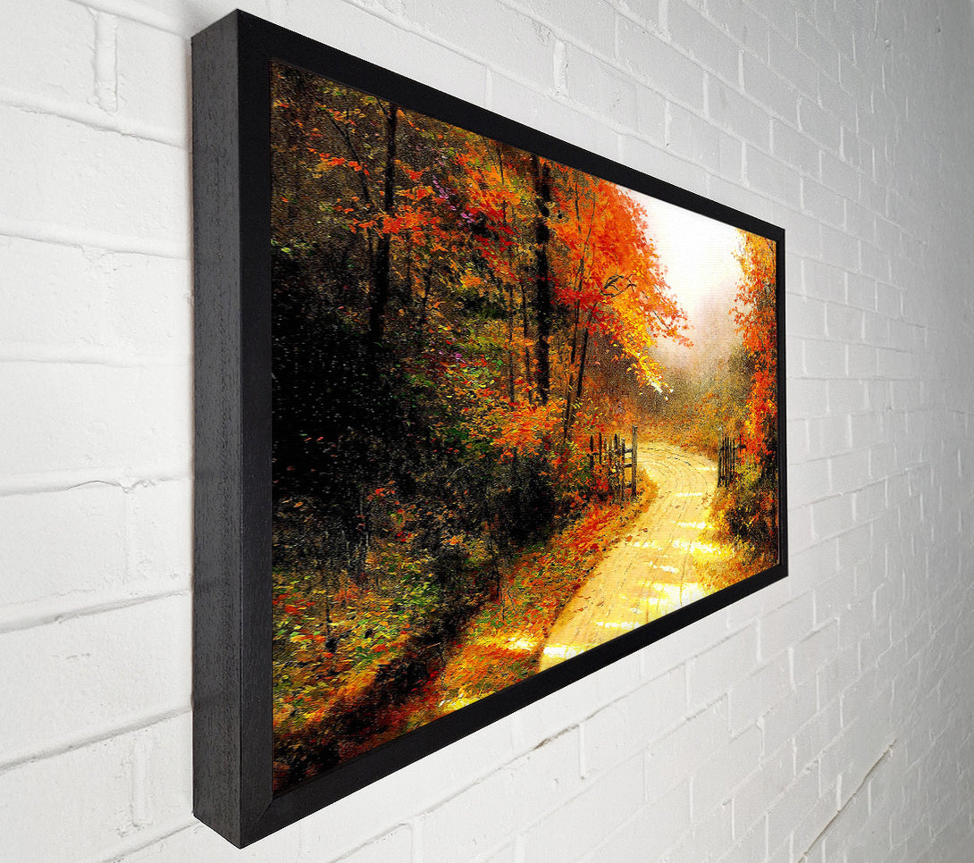  A Canvas Print of Autumn Lane Canvas Print