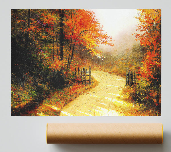 Autumn Lane Poster