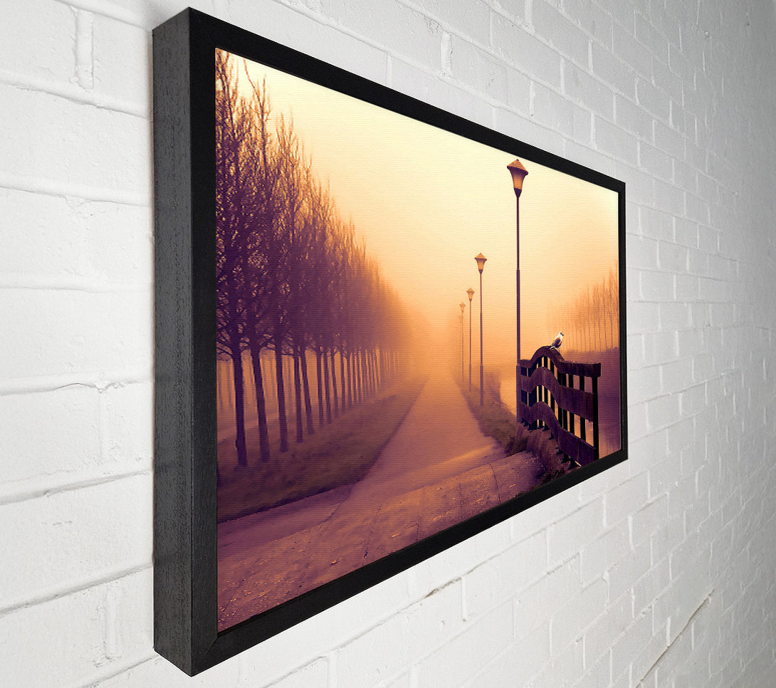  A Canvas Print of Foggy Fall Day Canvas Art