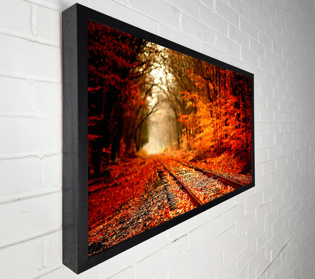  A Canvas Print of Autumn Railway Canvas Art