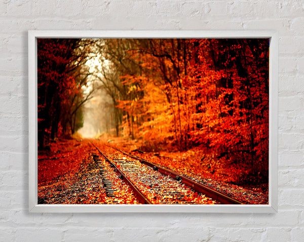 Autumn Railway Framed Print