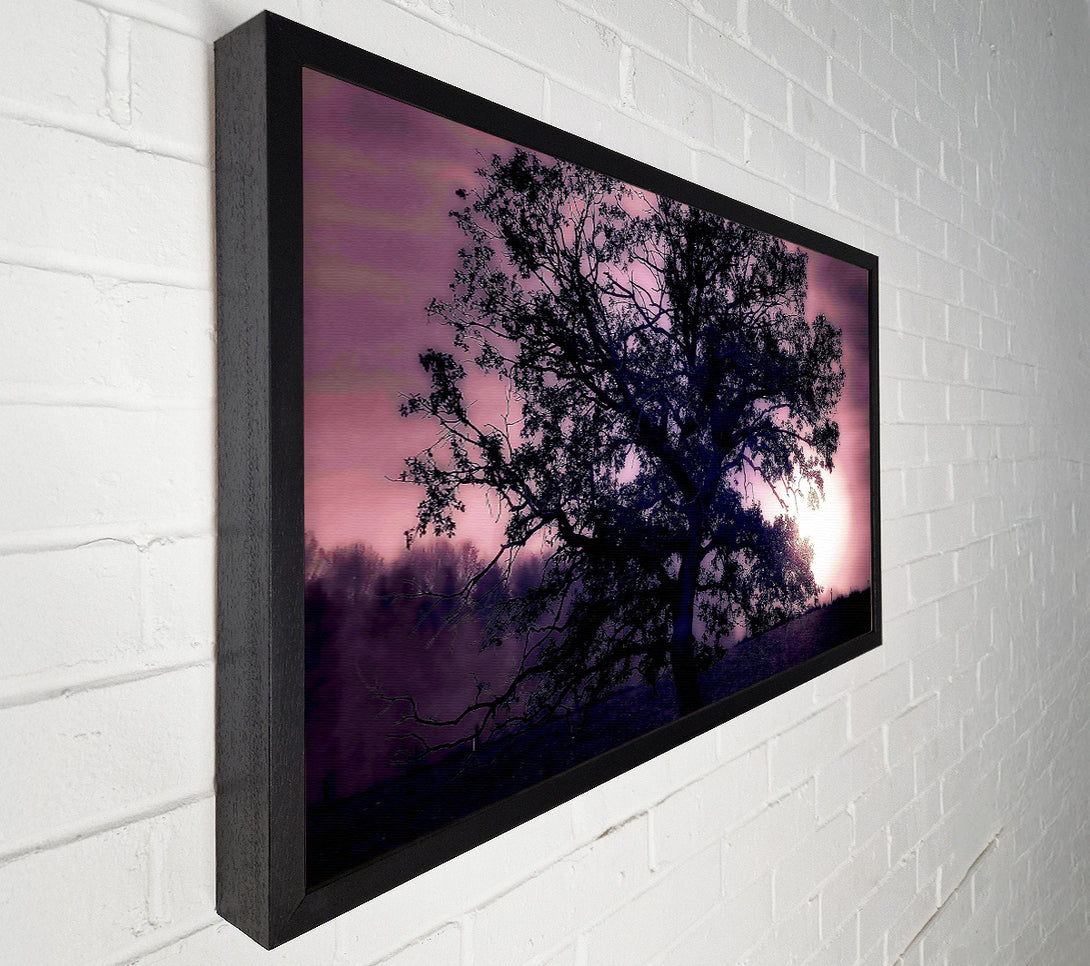  A Canvas Print of Tree Under Full Moon Canvas Wall Art