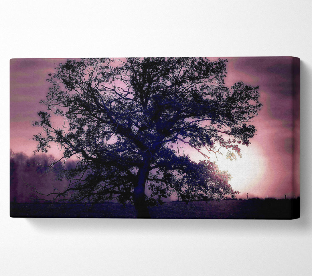  A Canvas Print of Tree Under Full Moon Canvas Wall Art