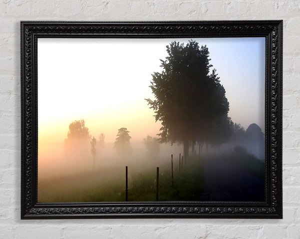Nebel in der englischen Landschaft