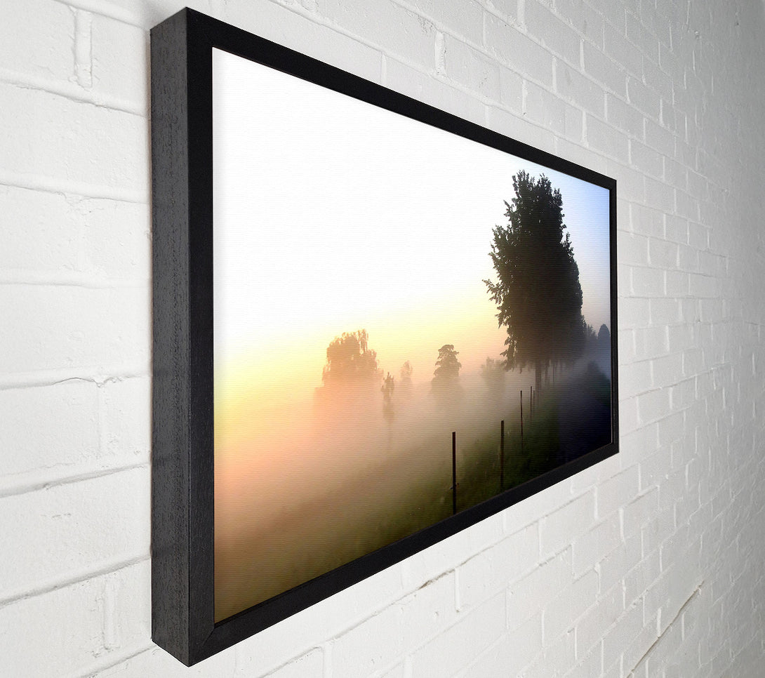  A Canvas Print of Mist In The English Countryside Canvas Art