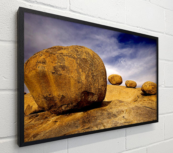 Eroded Granite Boulders Erongo Mountains Namibia