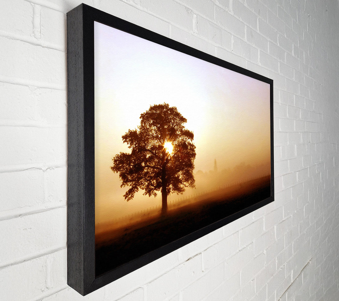  A Canvas Print of Airfield Sunrise Canvas Wall Art