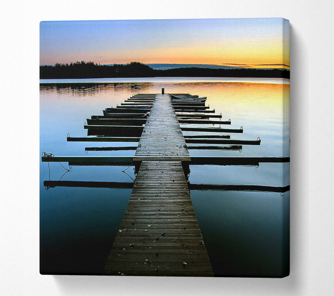  A Canvas Print of Boat Dock Canvas Art