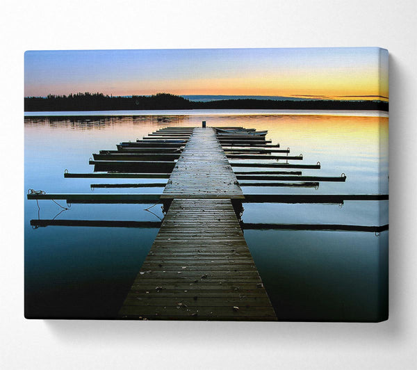  A Canvas Print of Boat Dock Canvas Art