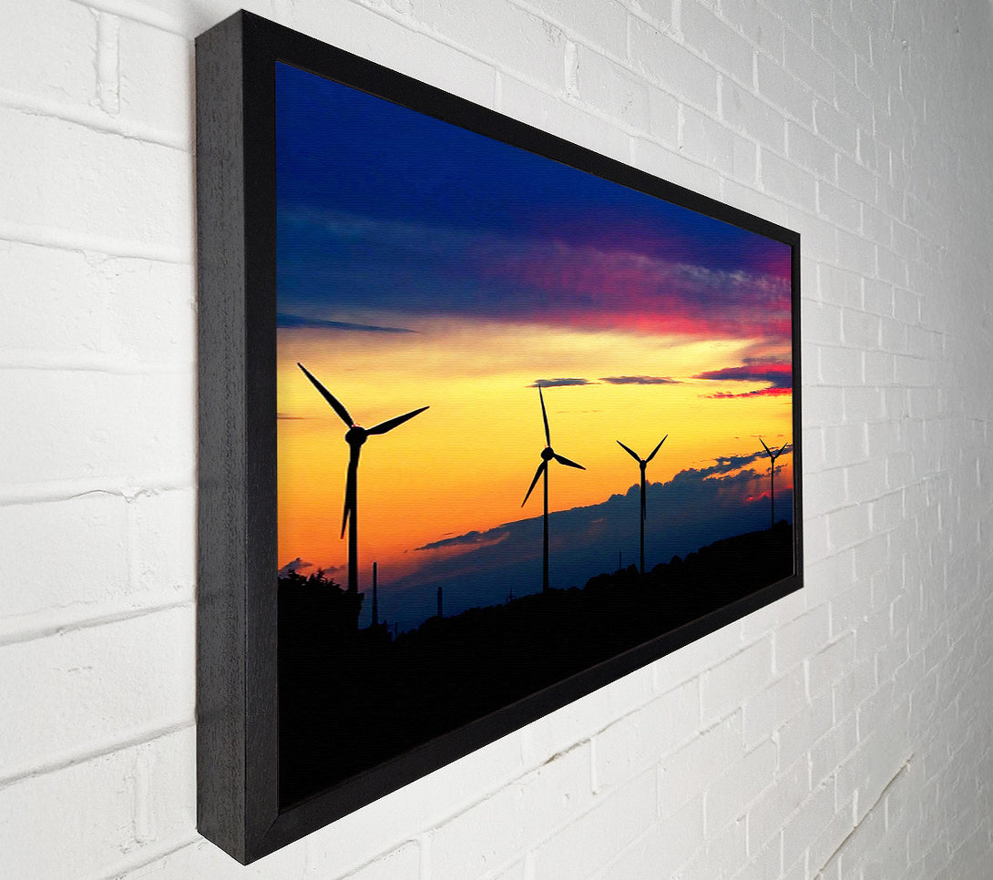  A Canvas Print of Wind Farm Canvas Art