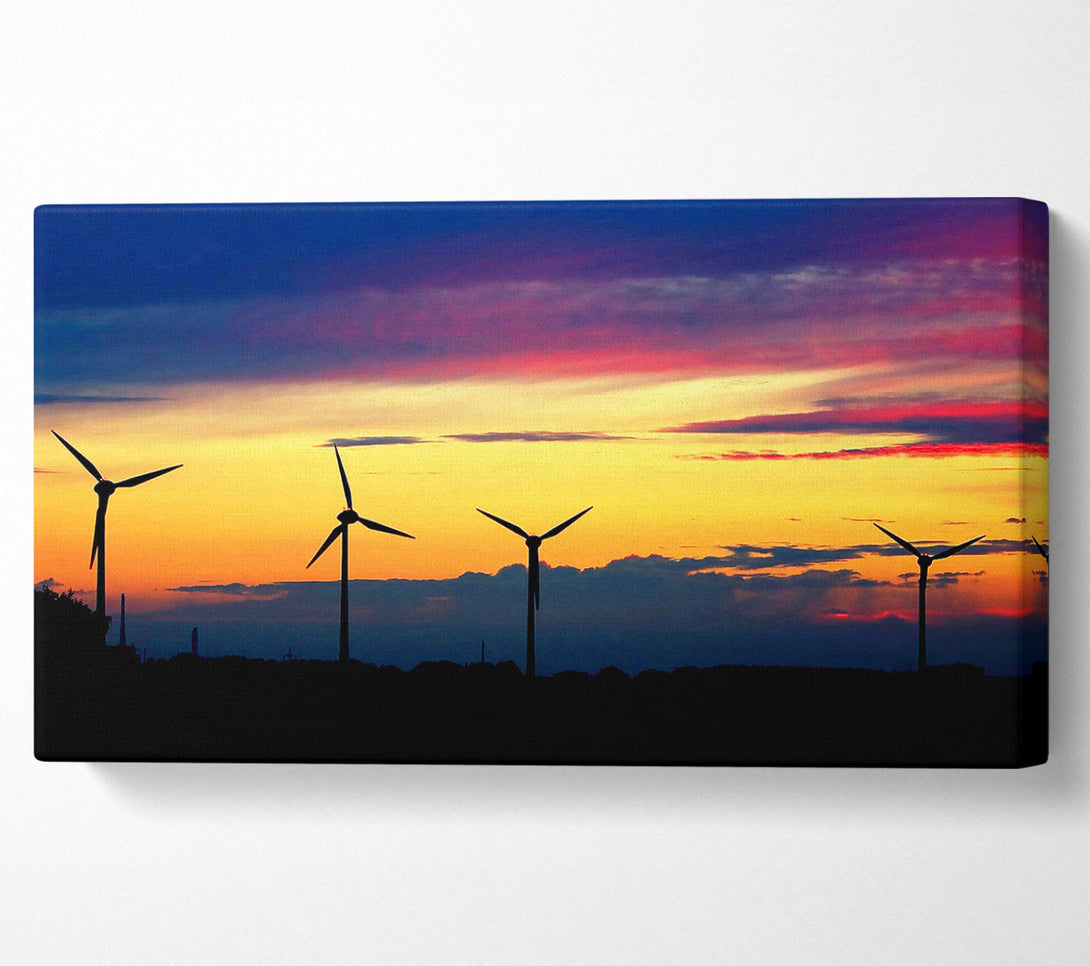  A Canvas Print of Wind Farm Canvas Art