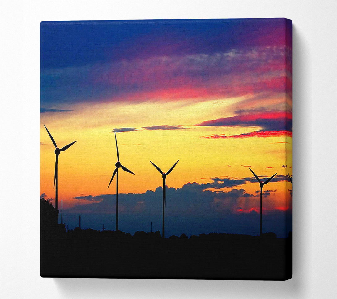  A Canvas Print of Wind Farm Canvas Art