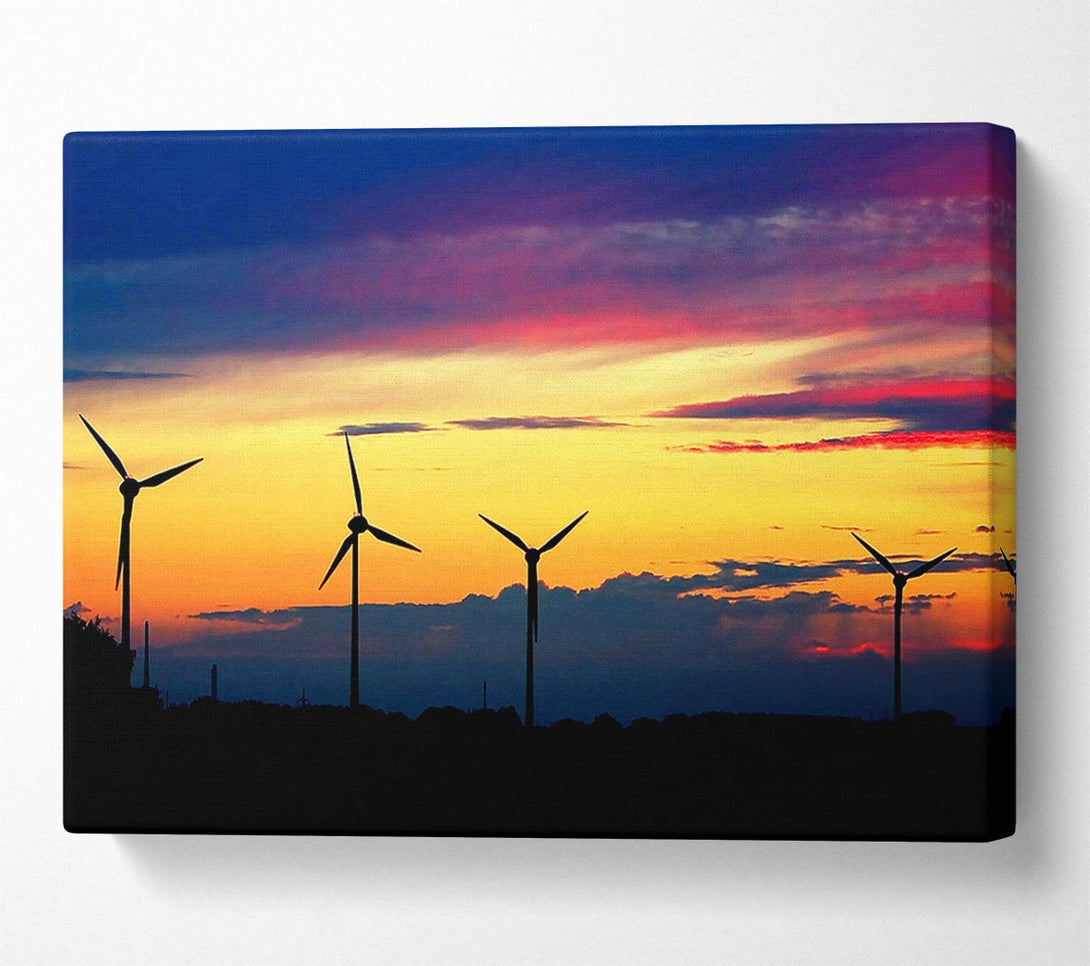  A Canvas Print of Wind Farm Canvas Art