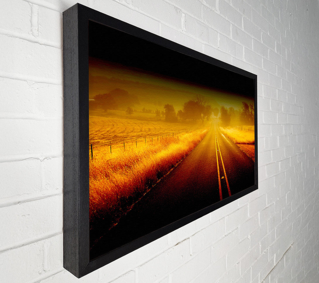  A Canvas Print of Misty Road Canvas Print