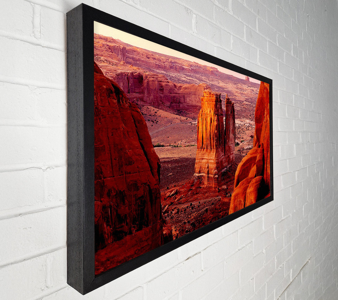  A Canvas Print of Courthouse Towers At Sunset Arches National Park Utah Canvas Art