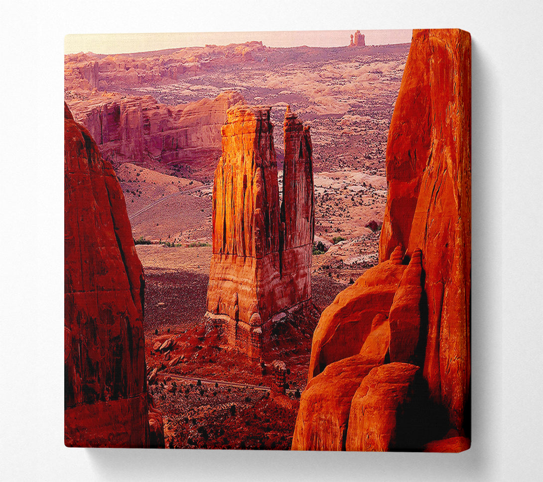  A Canvas Print of Courthouse Towers At Sunset Arches National Park Utah Canvas Art