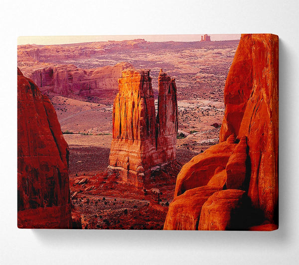  A Canvas Print of Courthouse Towers At Sunset Arches National Park Utah Canvas Art