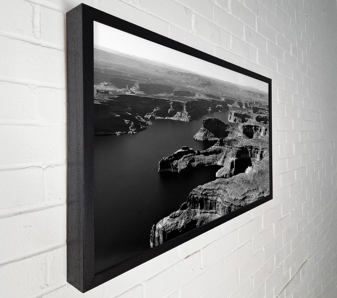  A Canvas Print of Aerial View Of Canyon Canvas Wall Art