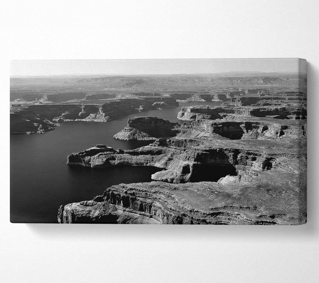  A Canvas Print of Aerial View Of Canyon Canvas Wall Art