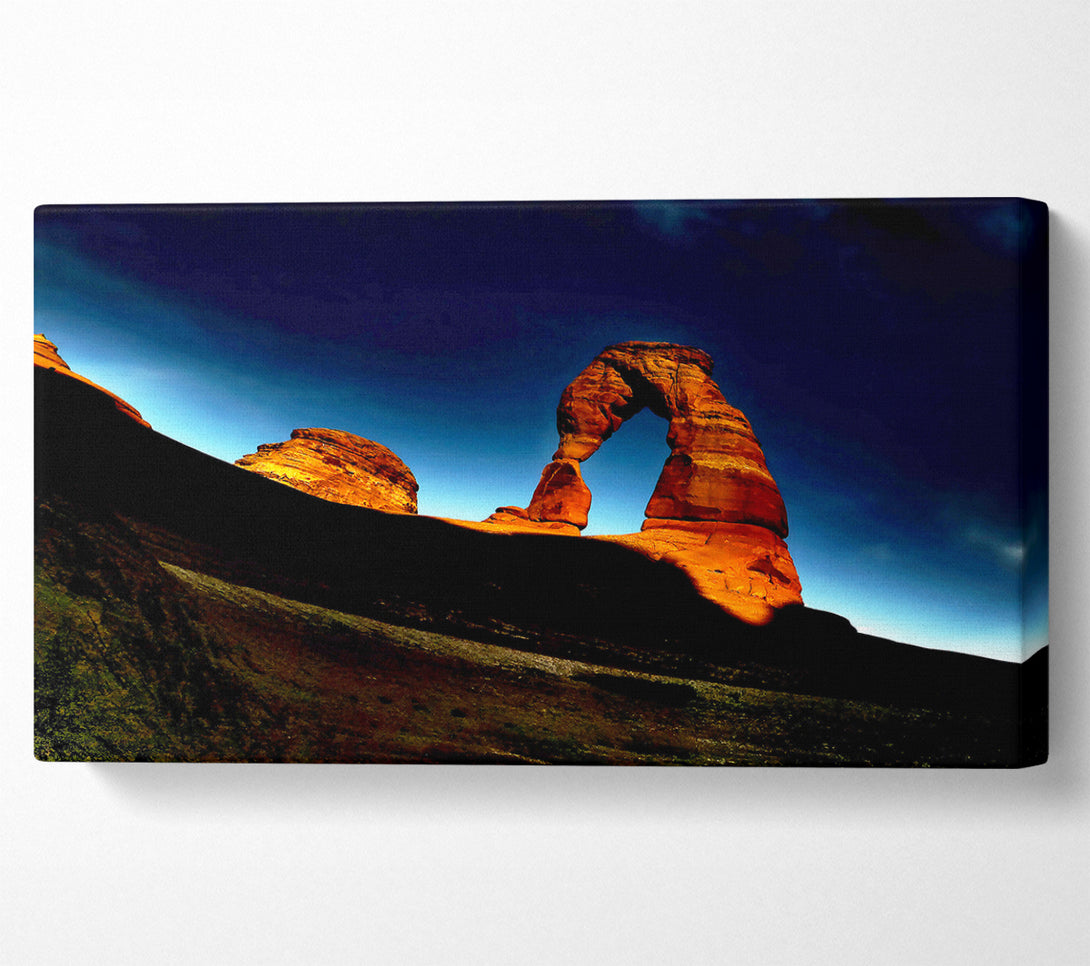  A Canvas Print of Arch Rock Night Canvas Print