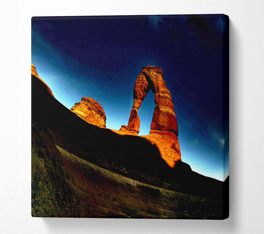  A Canvas Print of Arch Rock Night Canvas Print