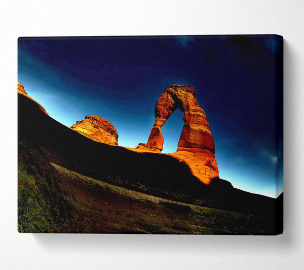  A Canvas Print of Arch Rock Night Canvas Print