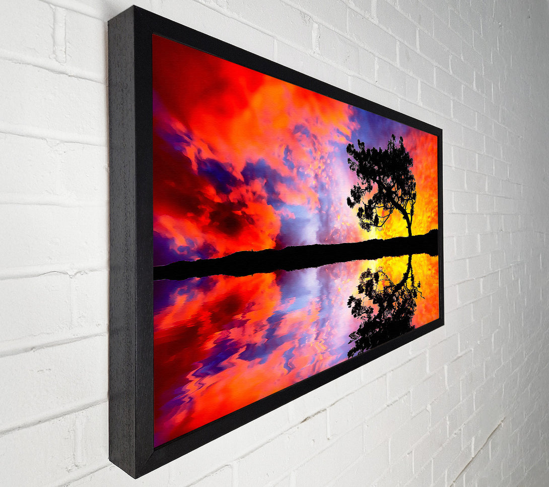 A Canvas Print of Tree Reflection In Water Canvas Art