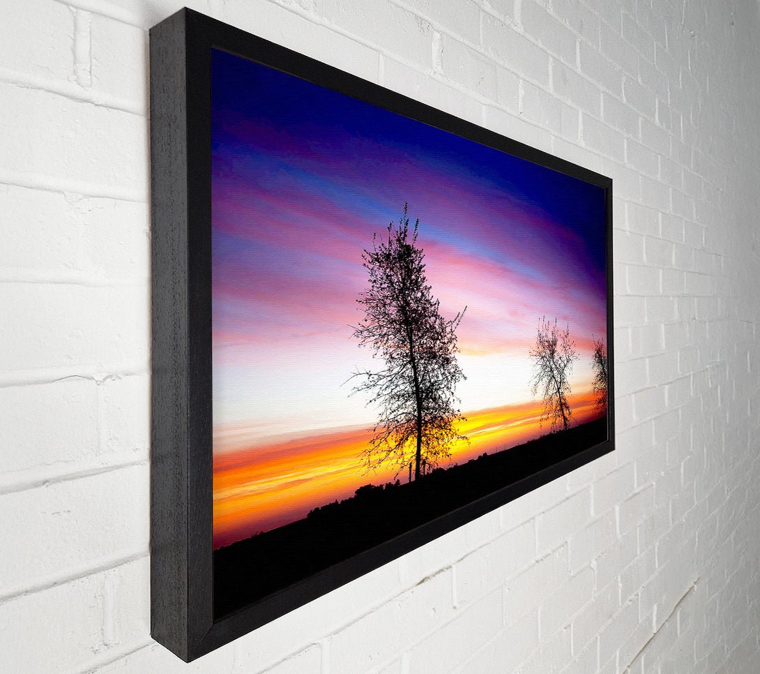  A Canvas Print of Winter Rainbow Sunrise Canvas Print
