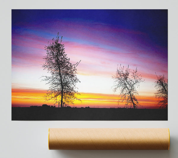 Winter Rainbow Sunrise Giclee Print