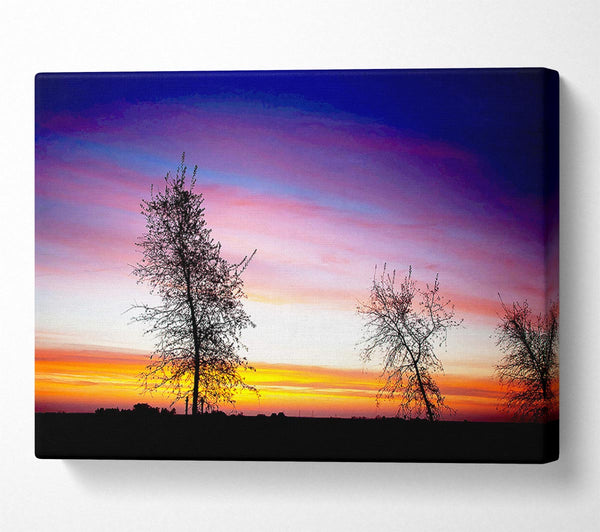  A Canvas Print of Winter Rainbow Sunrise Canvas Print