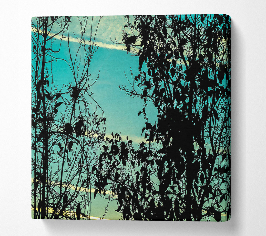  A Canvas Print of Sunset Time Canvas Print