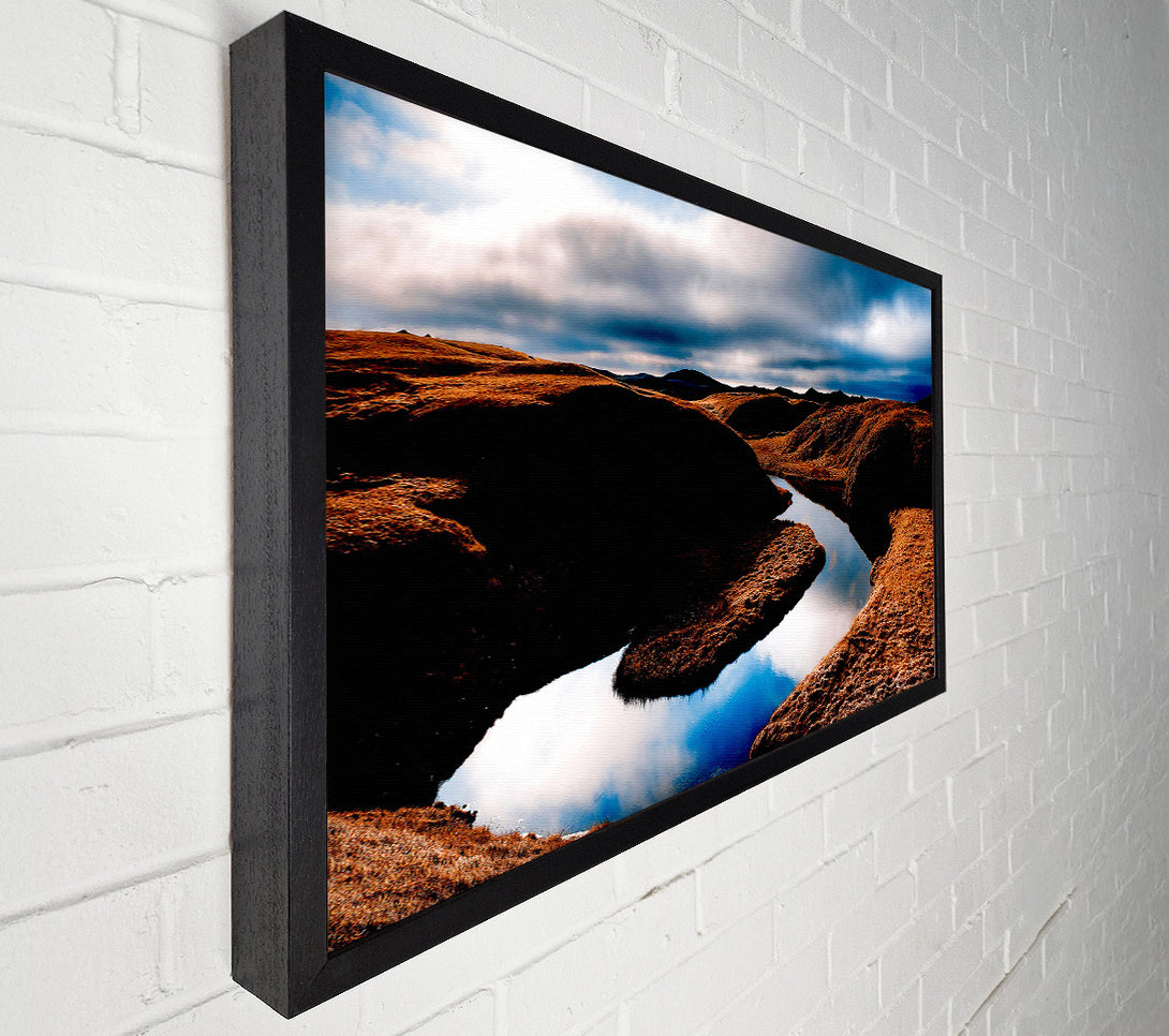  A Canvas Print of Small River Island Canvas Art