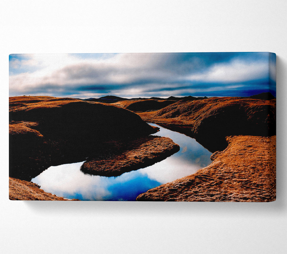  A Canvas Print of Small River Island Canvas Art