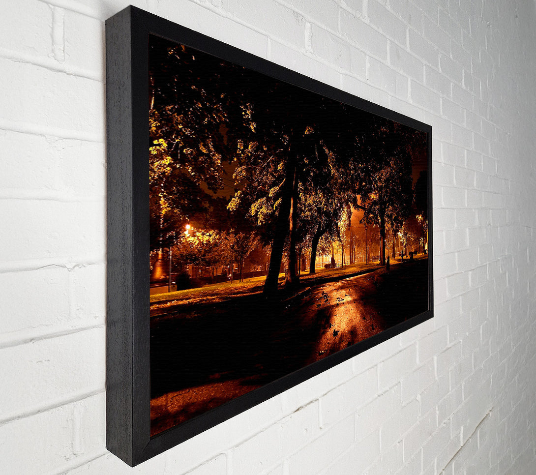  A Canvas Print of Park At Night City Canvas Wall Art