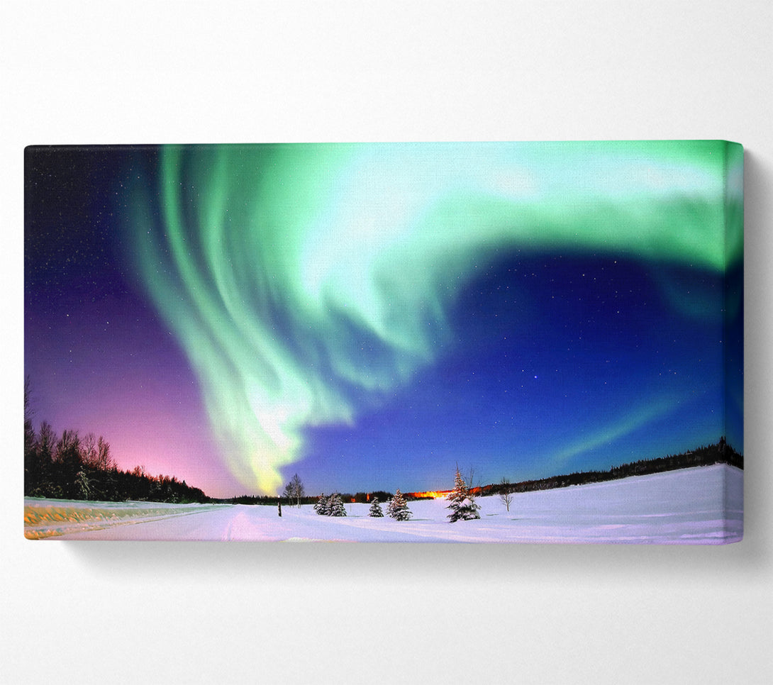  A Canvas Print of Aurora Borealis Canvas Art