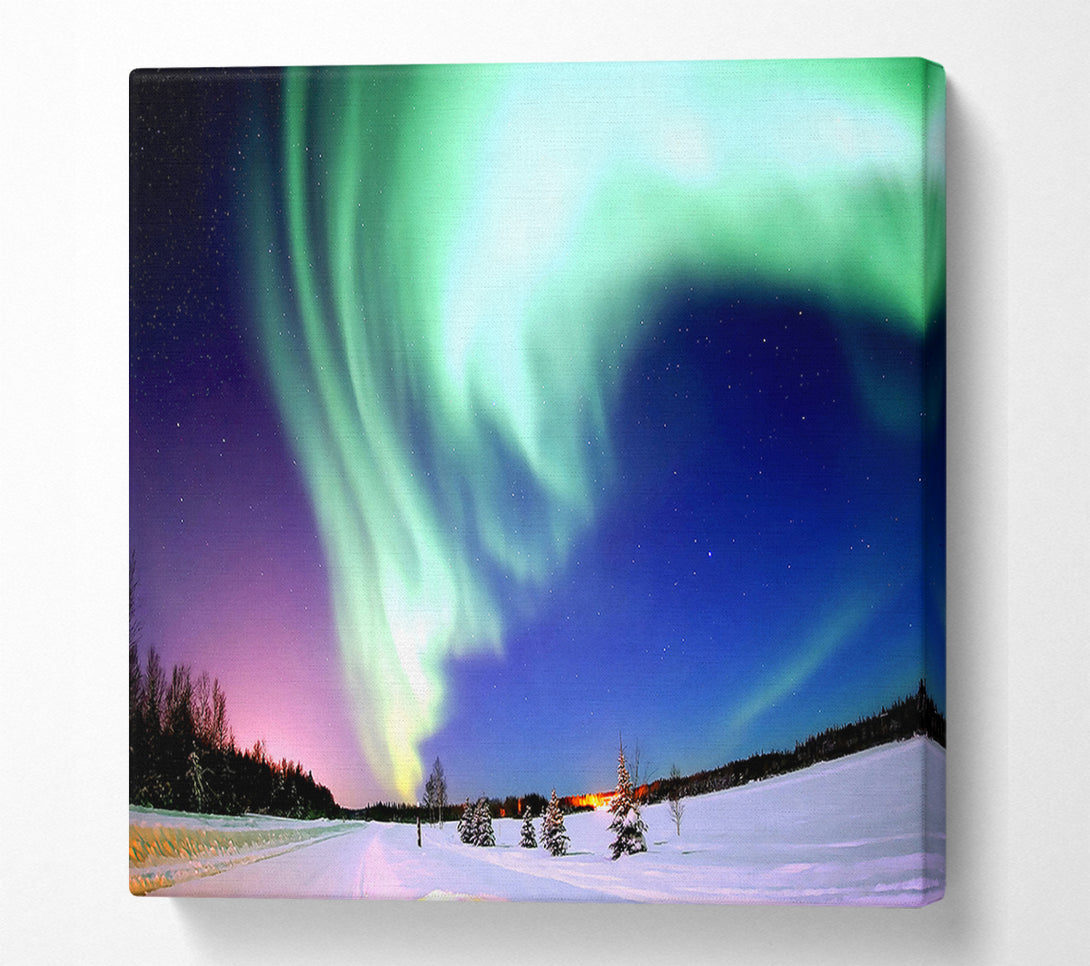  A Canvas Print of Aurora Borealis Canvas Art