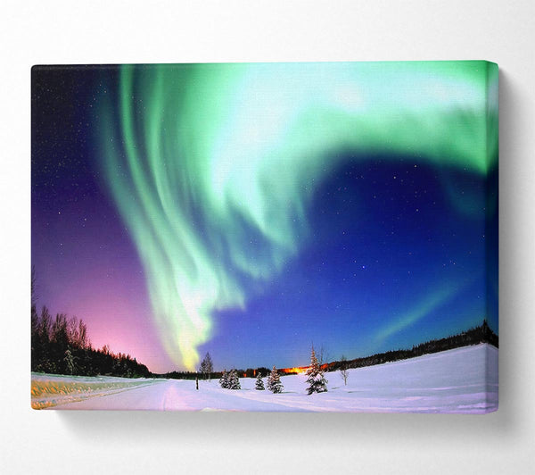  A Canvas Print of Aurora Borealis Canvas Art