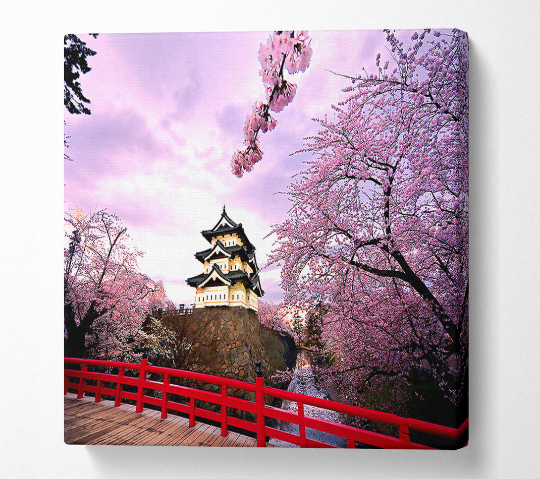  A Canvas Print of Hirosaki Castle Japan Canvas Print