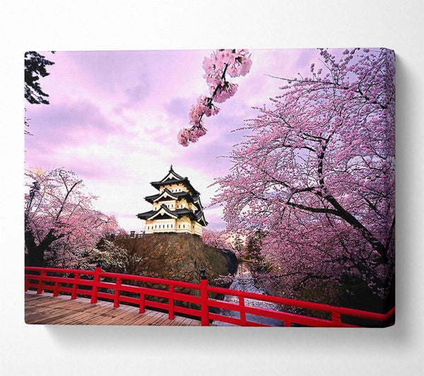  A Canvas Print of Hirosaki Castle Japan Canvas Print