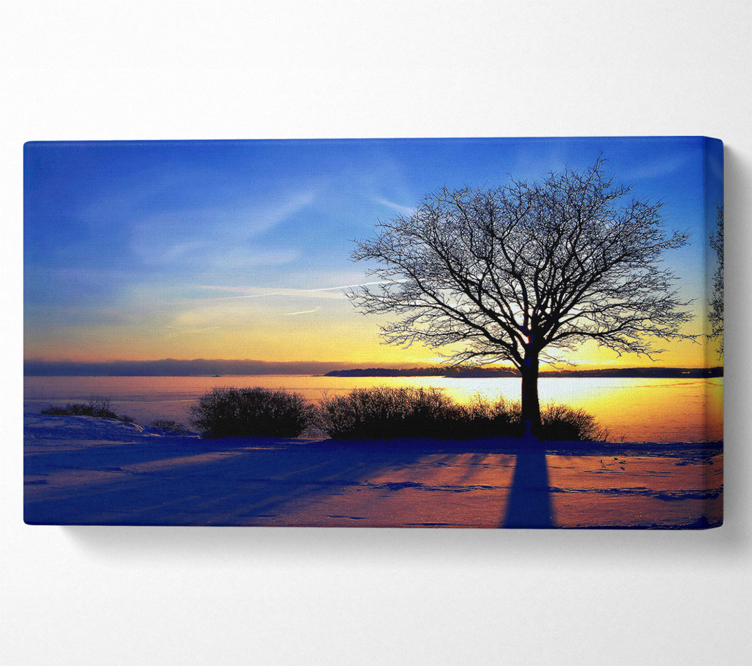  A Canvas Print of A Calm Winters Day Canvas Print