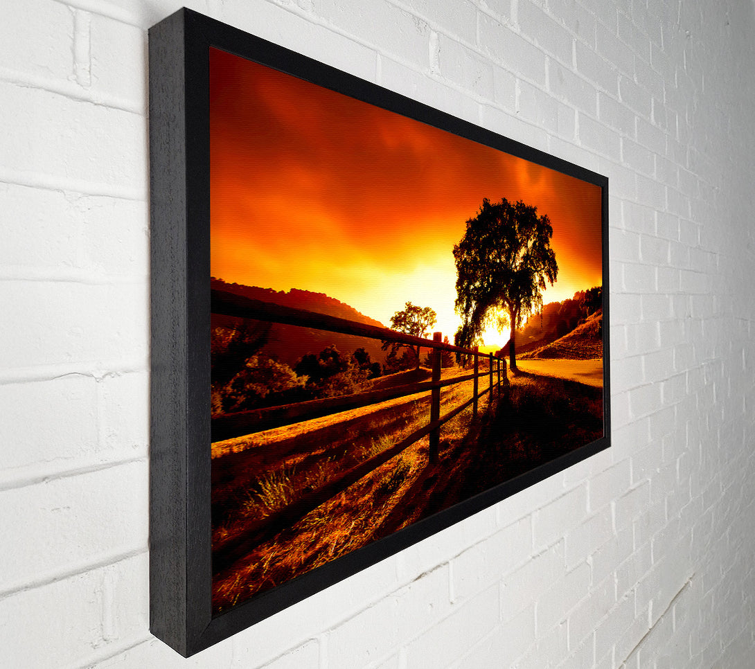  A Canvas Print of On The Road To Dawn Canvas Art