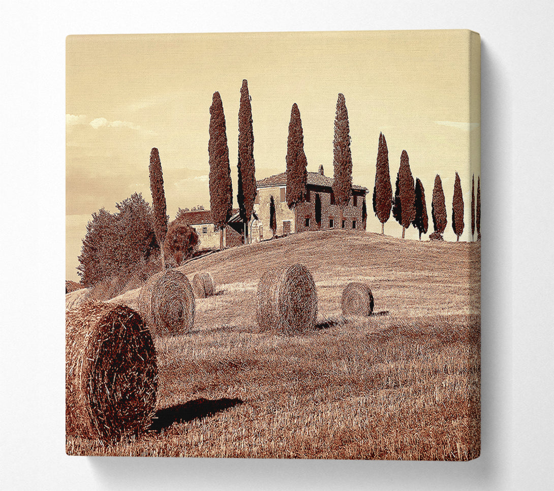 A Canvas Print of French Countryside Canvas Print
