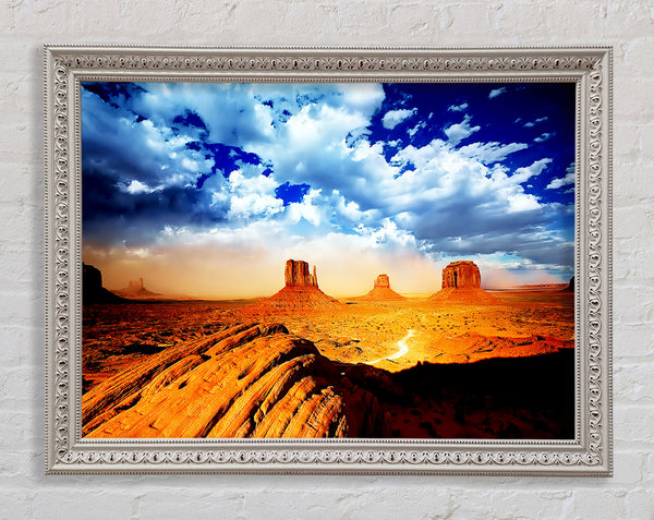 Monument Valley Skies Framed Print