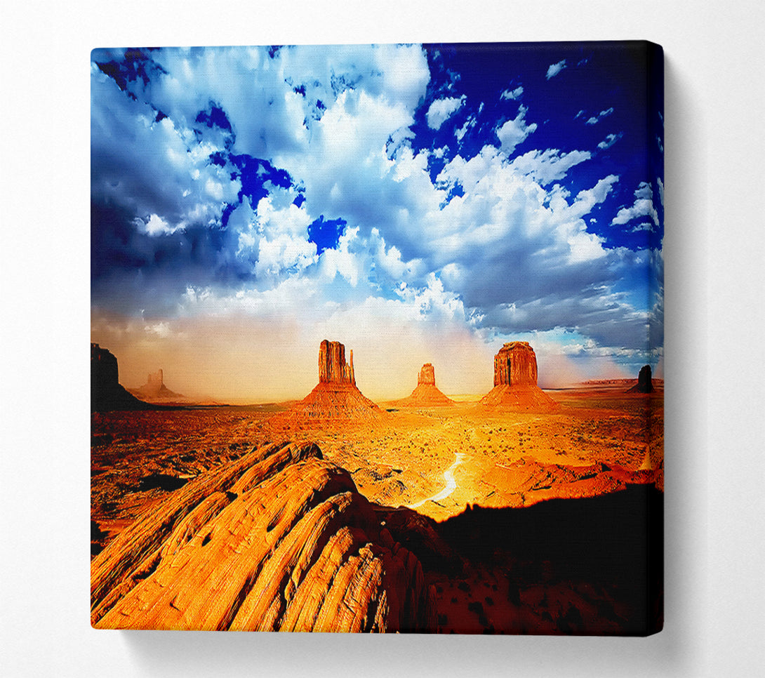  A Canvas Print of Monument Valley Skies Canvas Wall Art