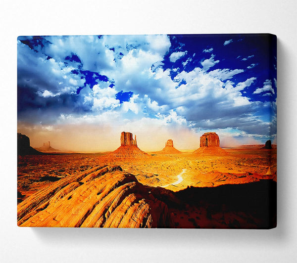  A Canvas Print of Monument Valley Skies Canvas Wall Art