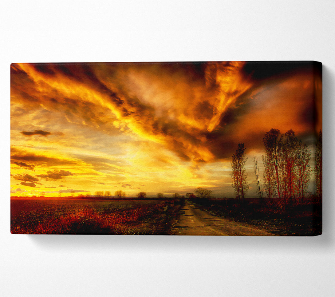  A Canvas Print of The Road To Nowhere Canvas Wall Art