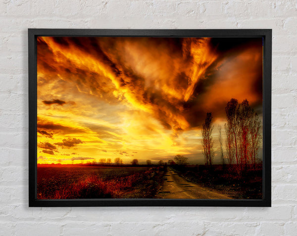 The Road To Nowhere Framed Print