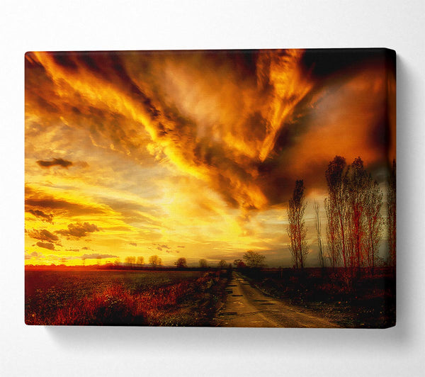  A Canvas Print of The Road To Nowhere Canvas Wall Art