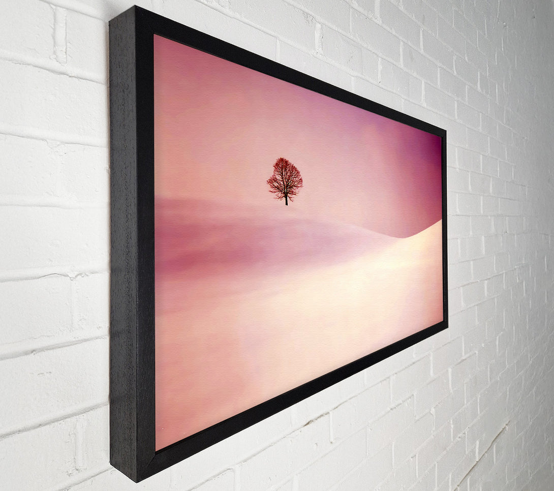  A Canvas Print of The Lonesome Winter Tree Canvas Print